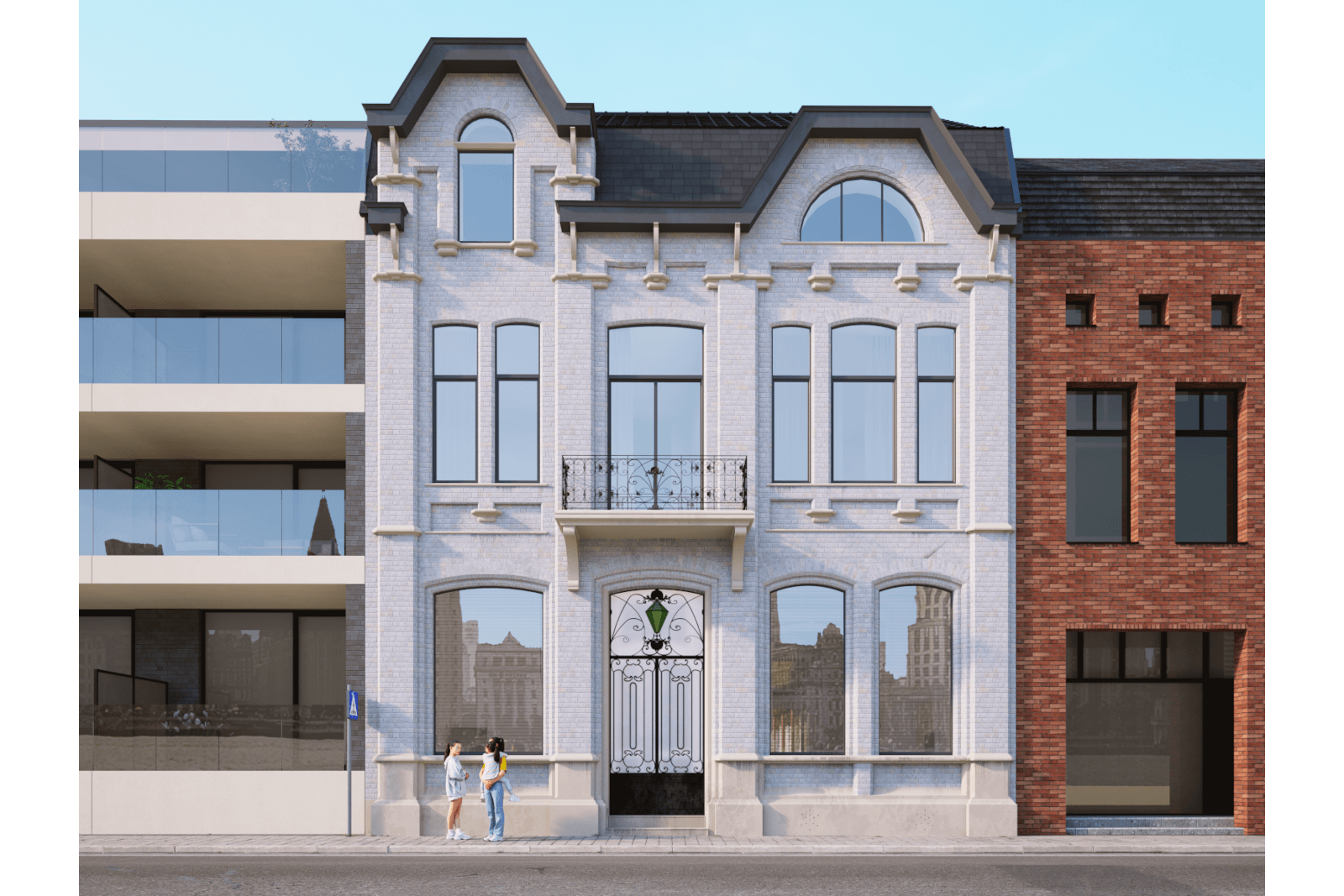 Verbouwen en uitbreiden van een herenhuis te Roeselare ext 2b